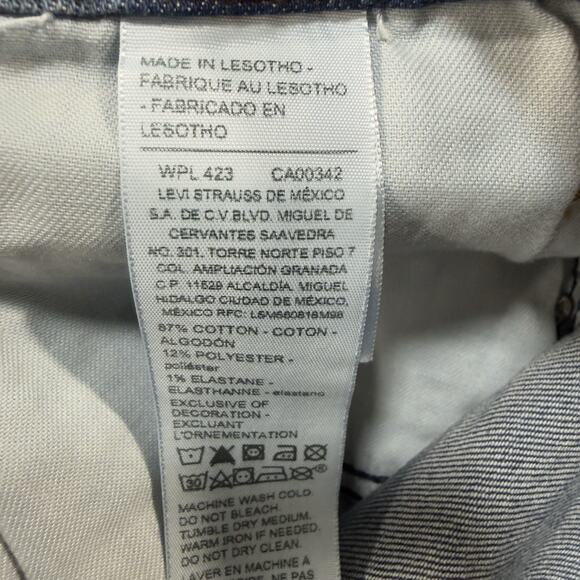 Levi Strauss Signature Slim Fit Ultimate Flex Med Wash Stretch Denim Jeans 34x34 - Picture 9 of 10